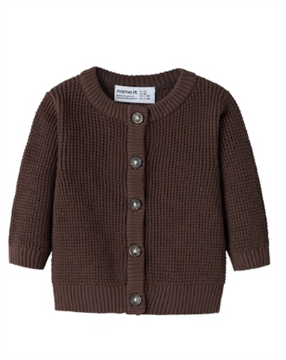Name it - NBNBubba Strik Cardigan - French Roast